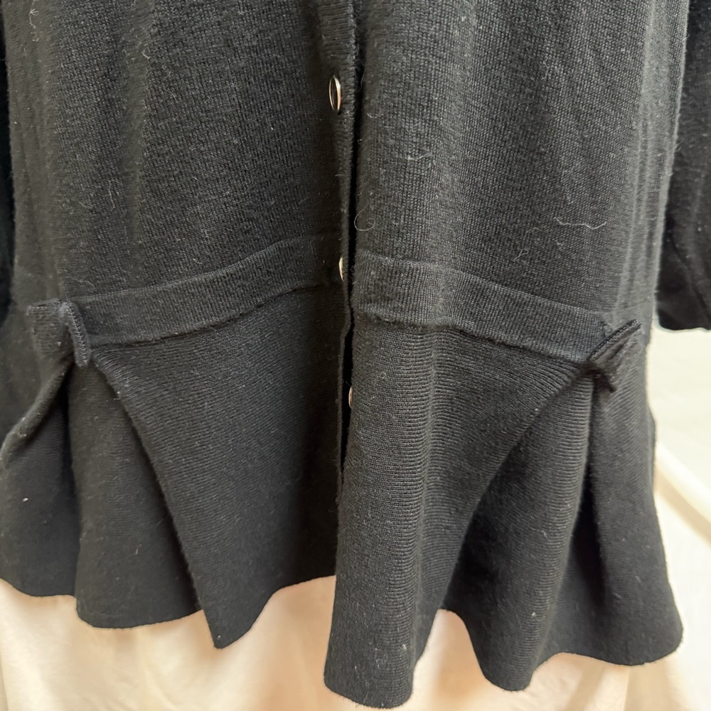 City Chic Black Button-Down Sweater - Picture 3 of 5